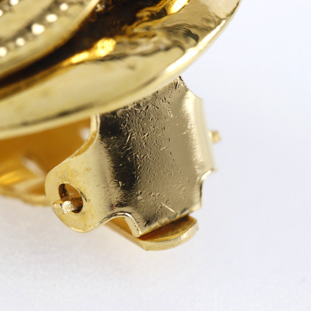 Chanel Cc Gold Gold Plated Earring Jewelry (Pre-Owned)