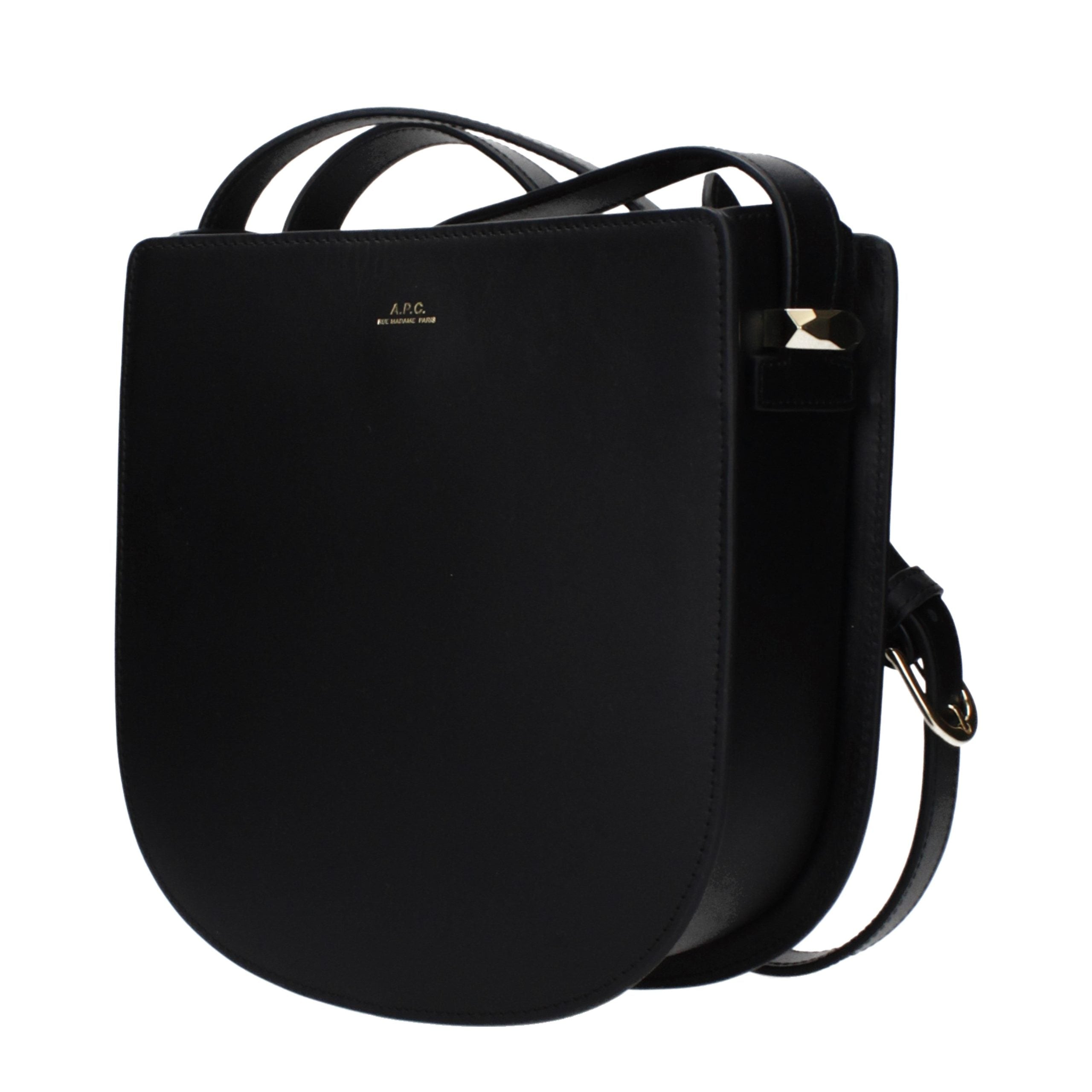 A.P.C. Black Leather Crossbody Women's Bag