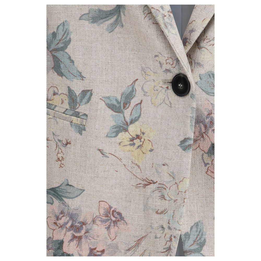 Forte_Forte Multicolor Viscose Full-Length Women's Jacket