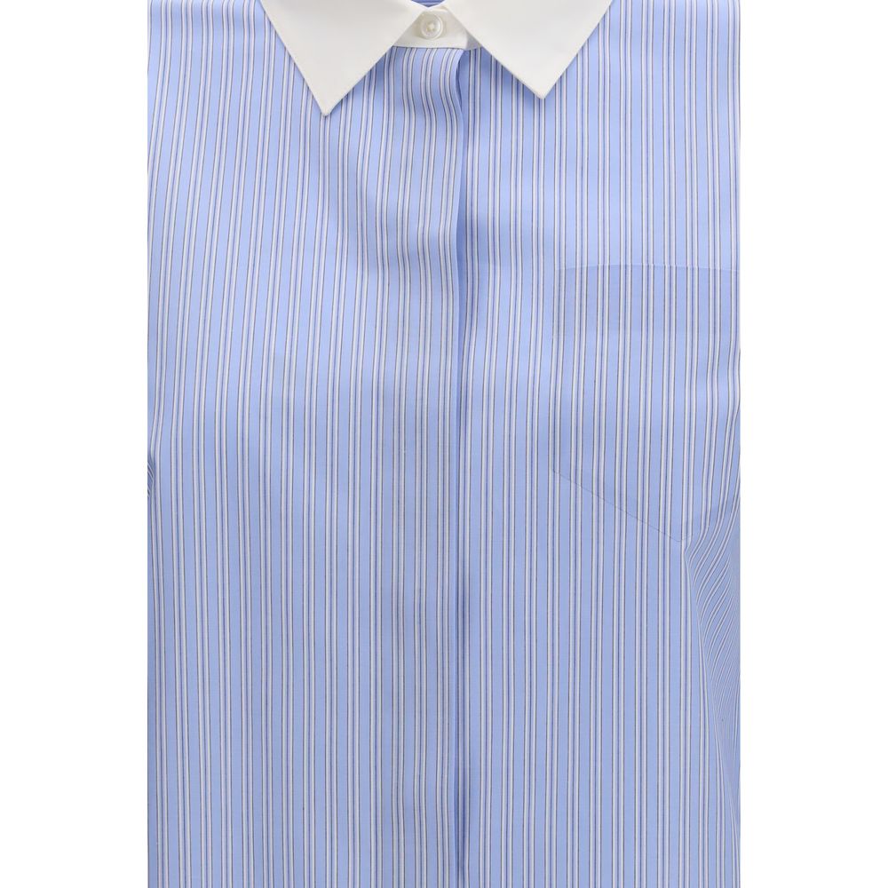 Tory Burch Blue Cotton Pattern Women's Shirt