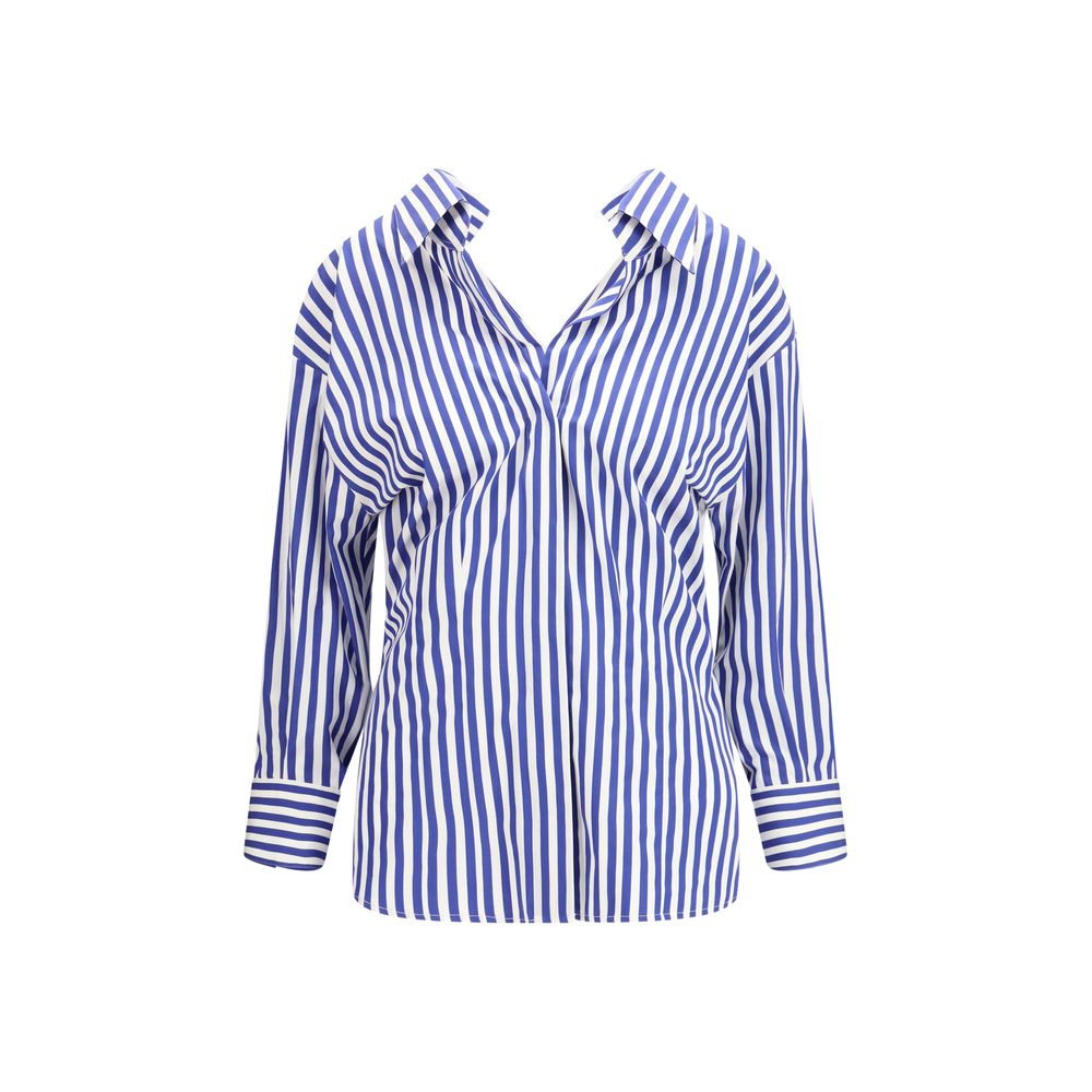 Givenchy Blue Cotton Pattern Women's Shirt