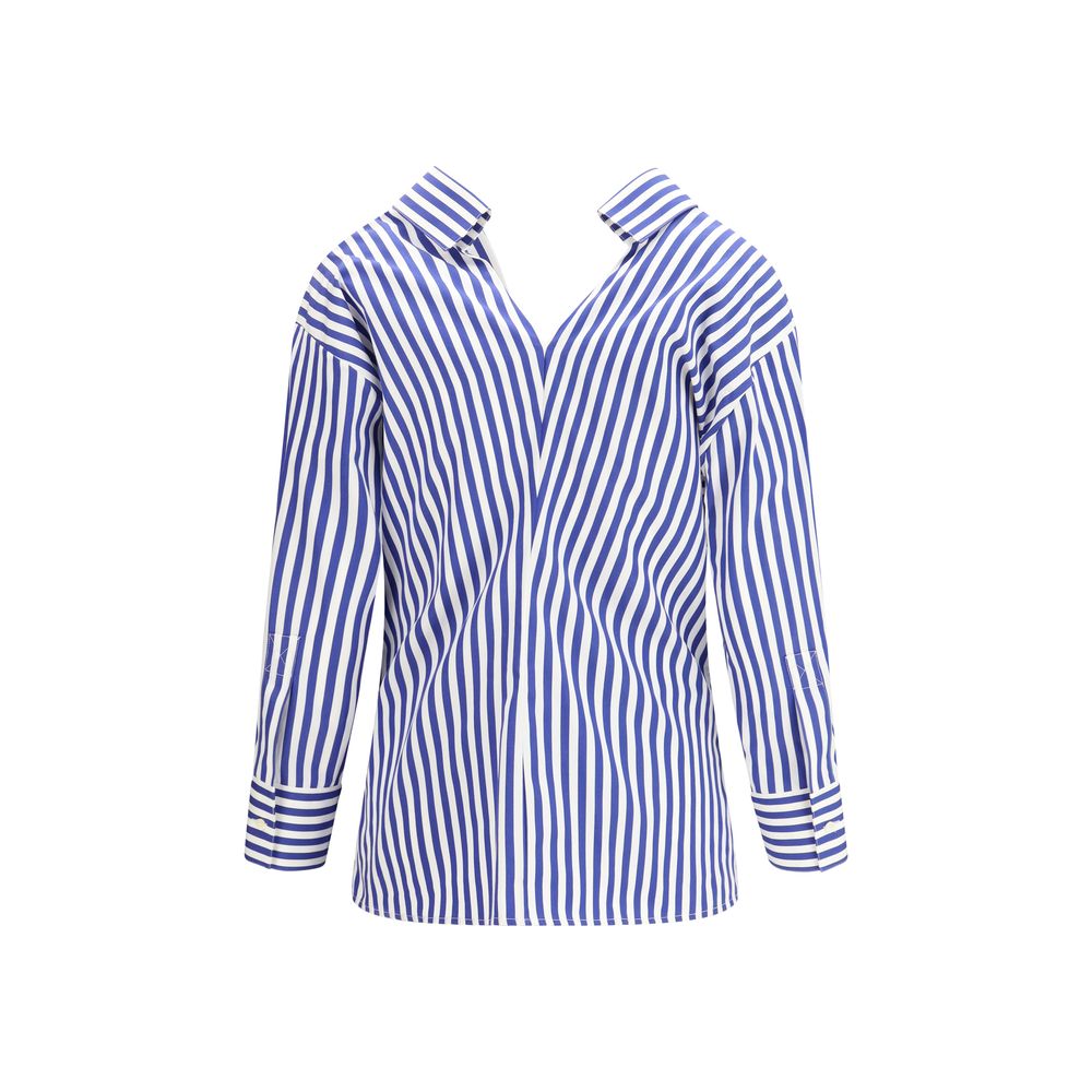 Givenchy Blue Cotton Pattern Women's Shirt