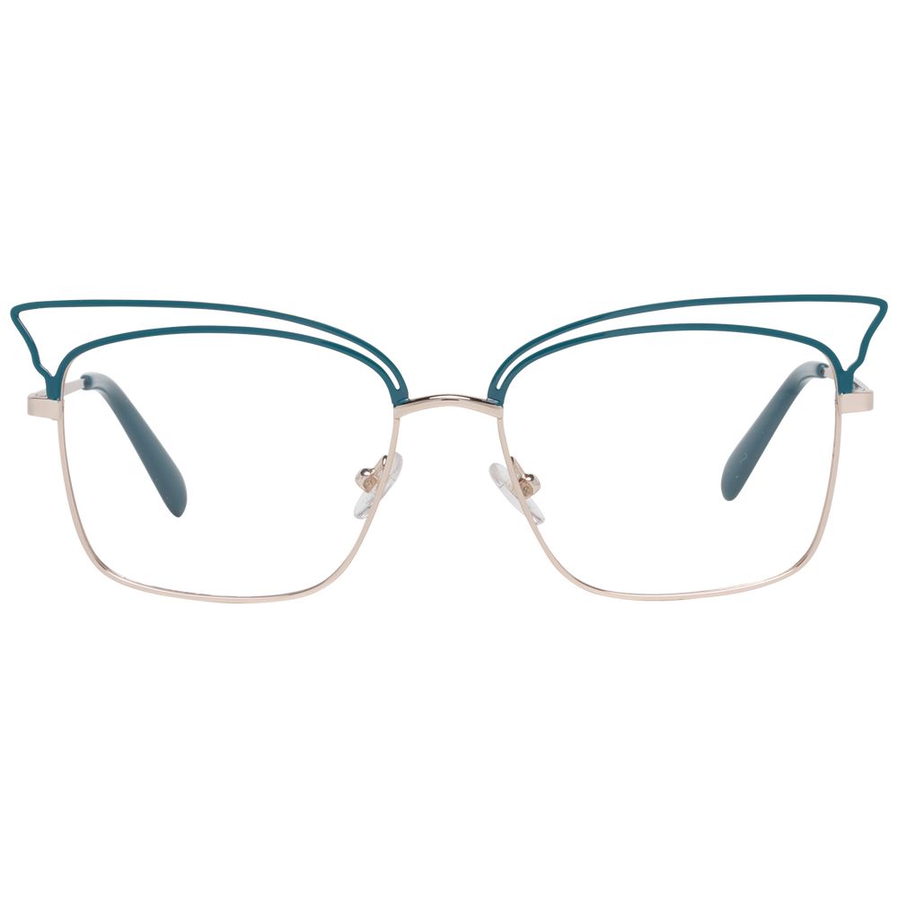 Emilio Pucci Turquoise Metal Glasses Women's (Frames)