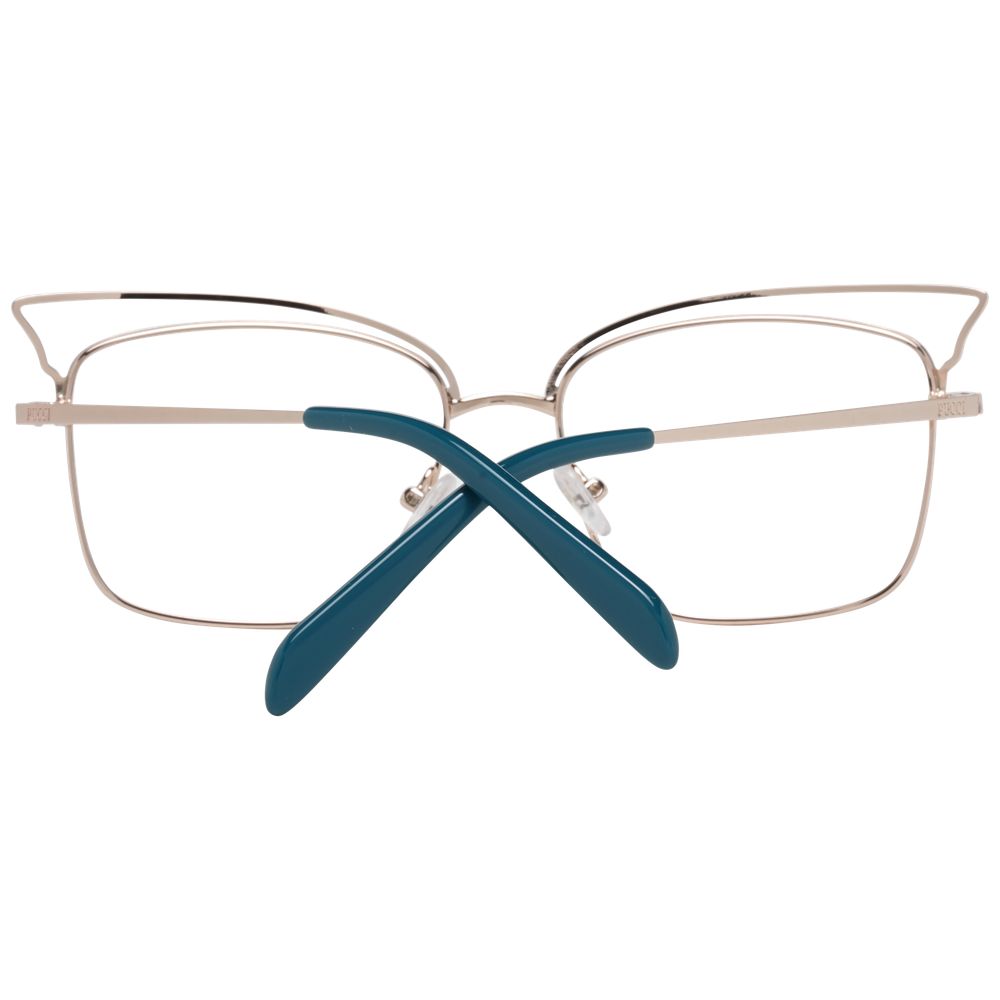 Emilio Pucci Turquoise Metal Glasses Women's (Frames)