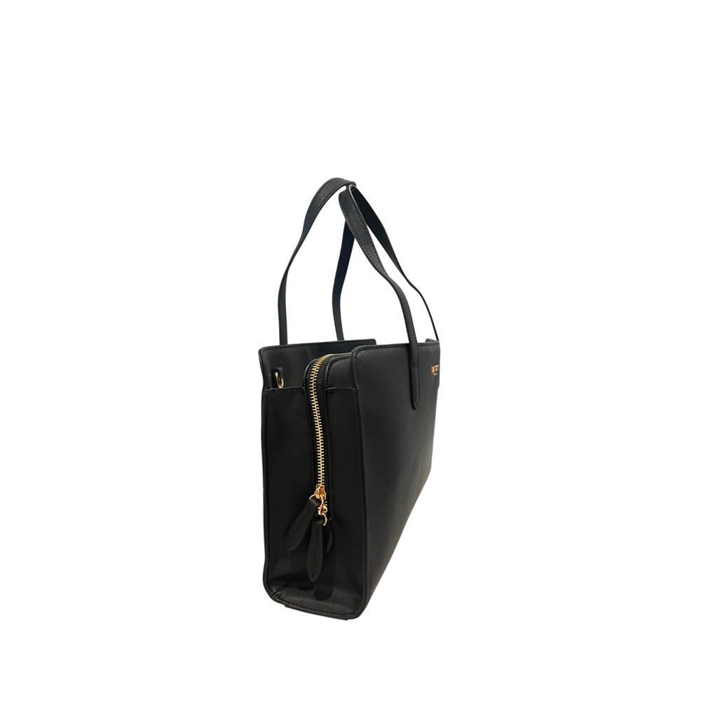 Twinset Black PU Women Shoulder Women's Bag