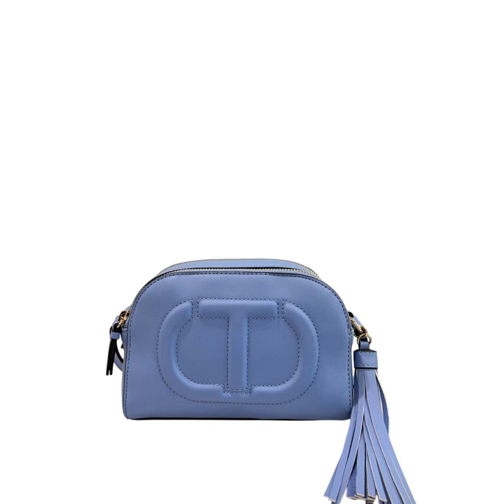Twinset Blue PU Women Women's Crossbody