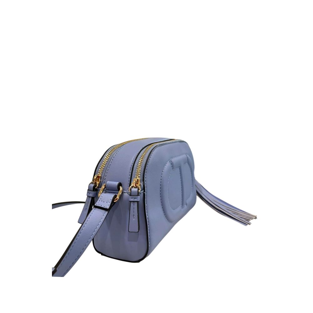 Twinset Blue PU Women Women's Crossbody