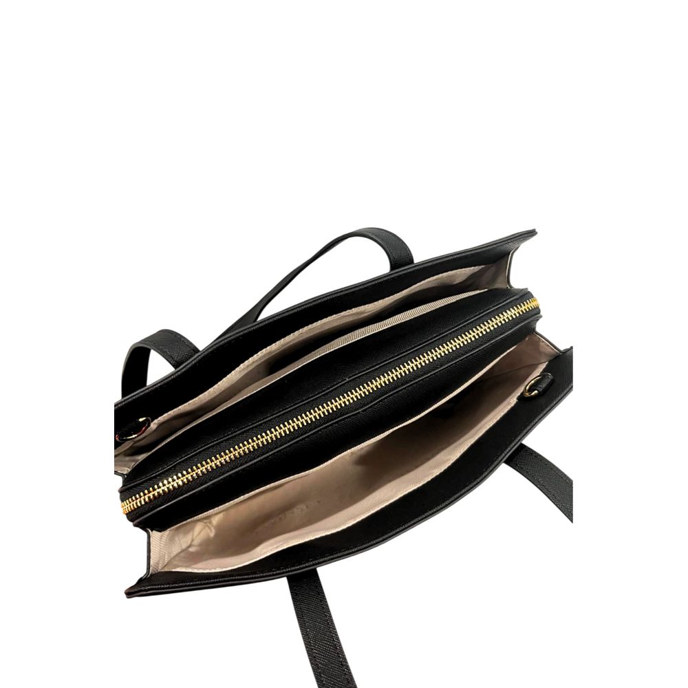 Twinset Black PU Women Shoulder Women's Bag