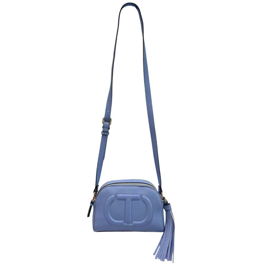Twinset Blue PU Women Women's Crossbody