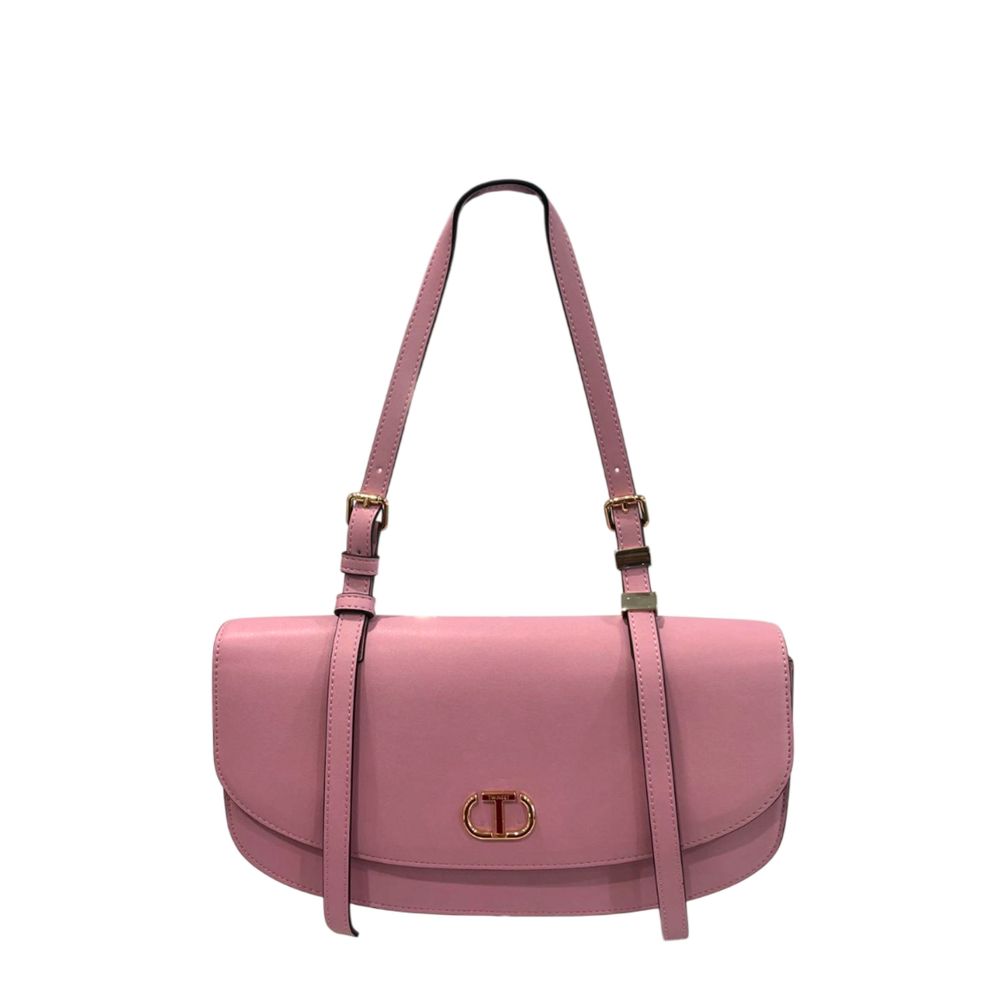Twinset Pink PU Women Shoulder Women's Bag