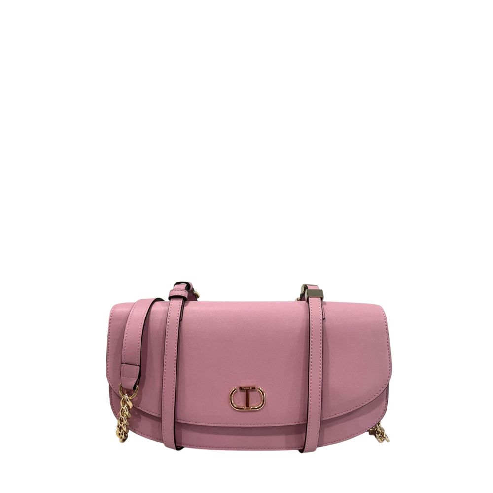 Twinset Pink PU Women Shoulder Women's Bag