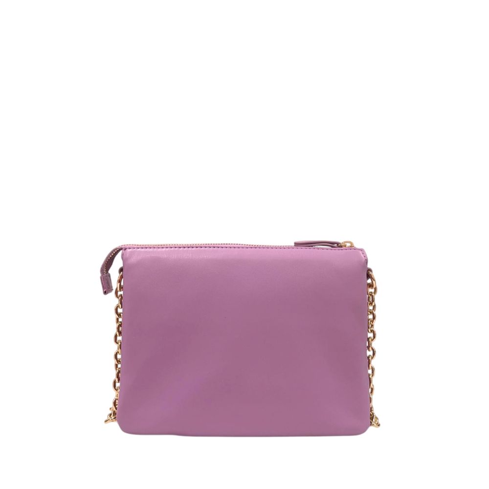 Twinset Purple Faux Leather Women Crossbody Women's Bag