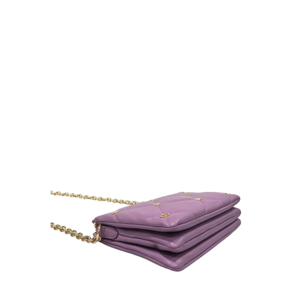 Twinset Purple Faux Leather Women Crossbody Women's Bag