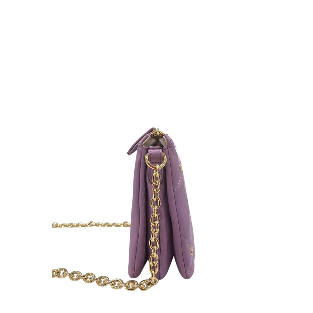 Twinset Purple Faux Leather Women Crossbody Women's Bag