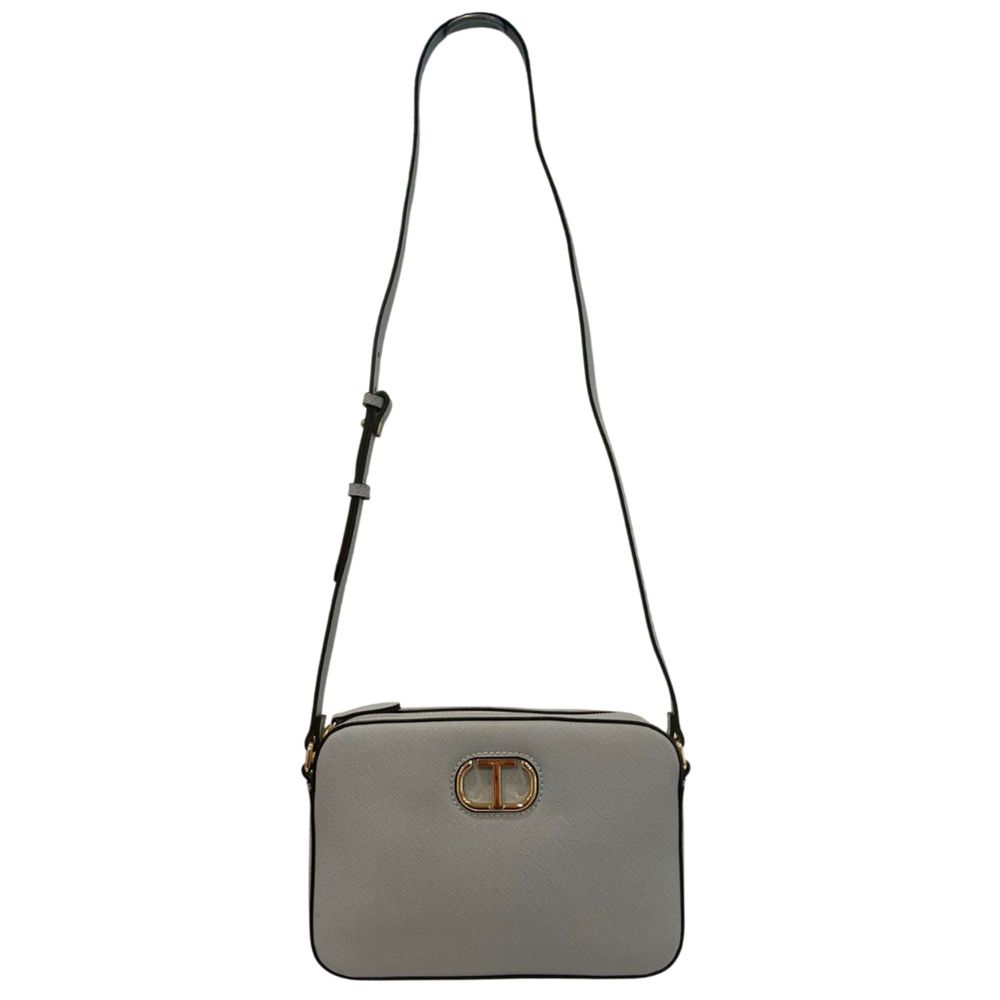 Twinset Blue PU Women Crossbody Women's Bag