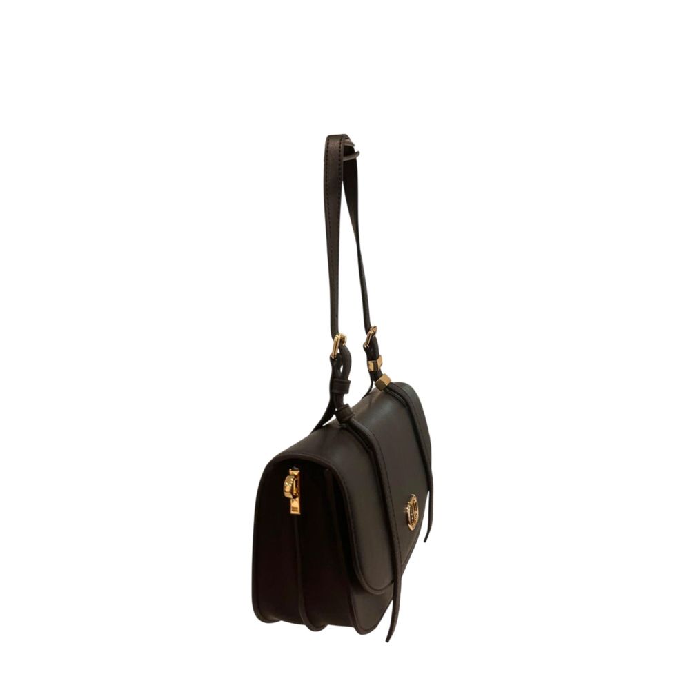 Twinset Black PU Women Shoulder Women's Bag