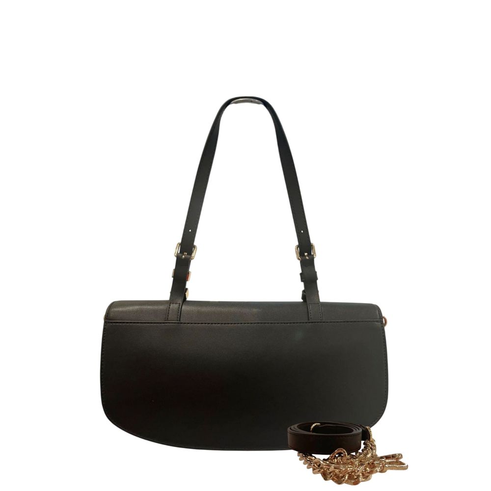 Twinset Black PU Women Shoulder Women's Bag