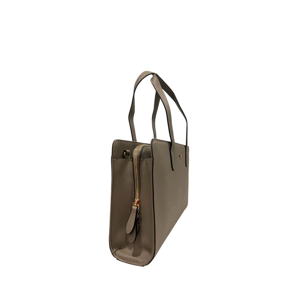 Twinset Grey PU Women Shoulder Women's Bag