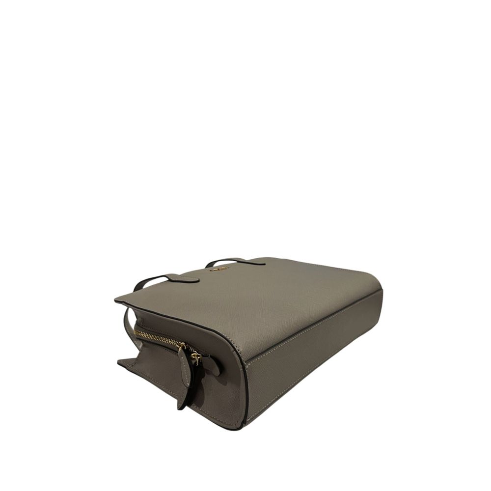 Twinset Grey PU Women Shoulder Women's Bag