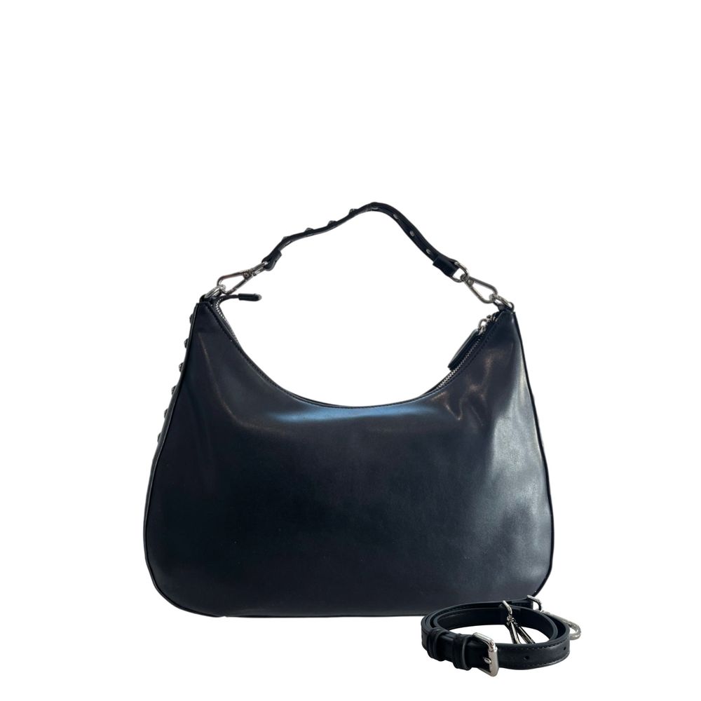 Twinset Black PU Women Shoulder Women's Bag