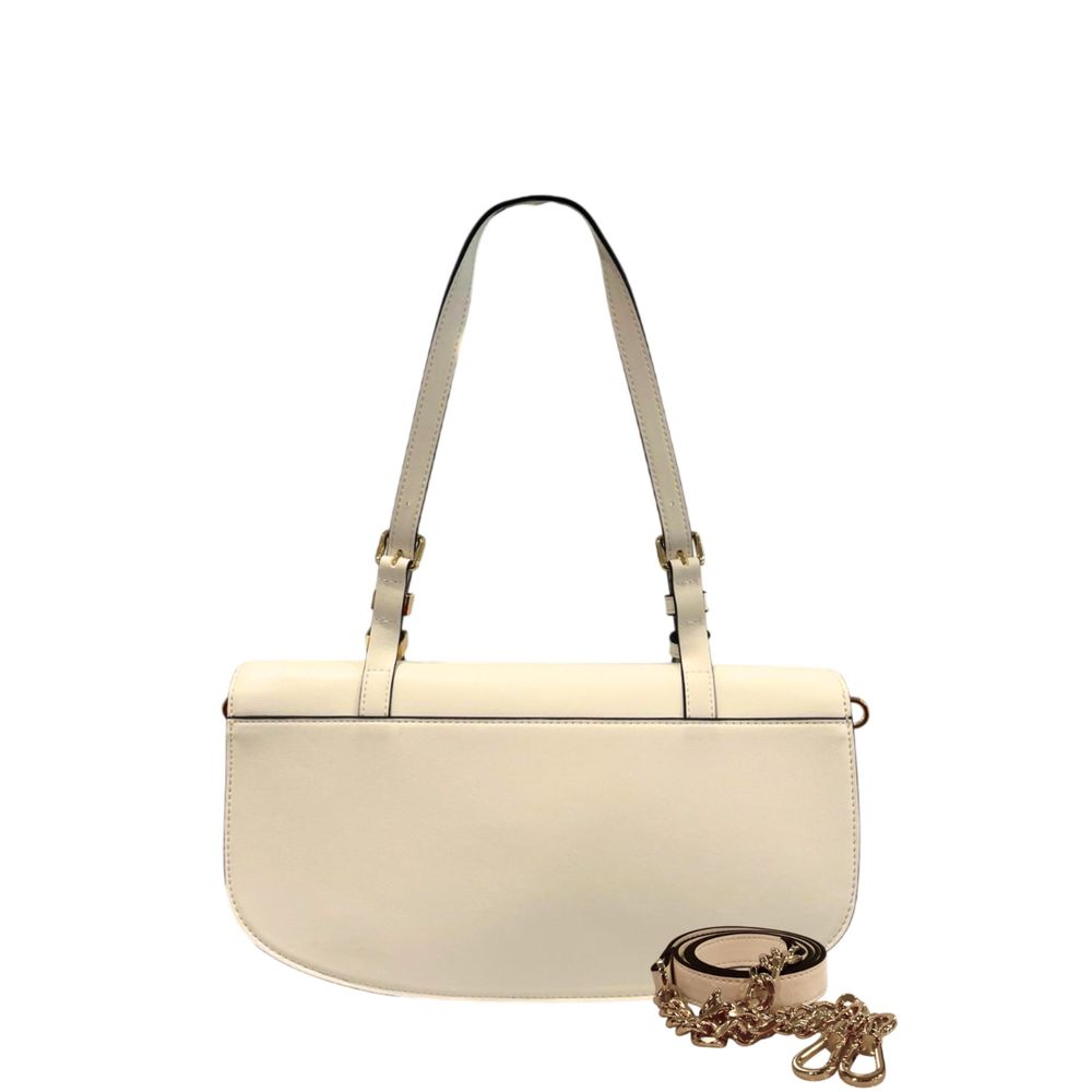 Twinset White PU Women Shoulder Women's Bag
