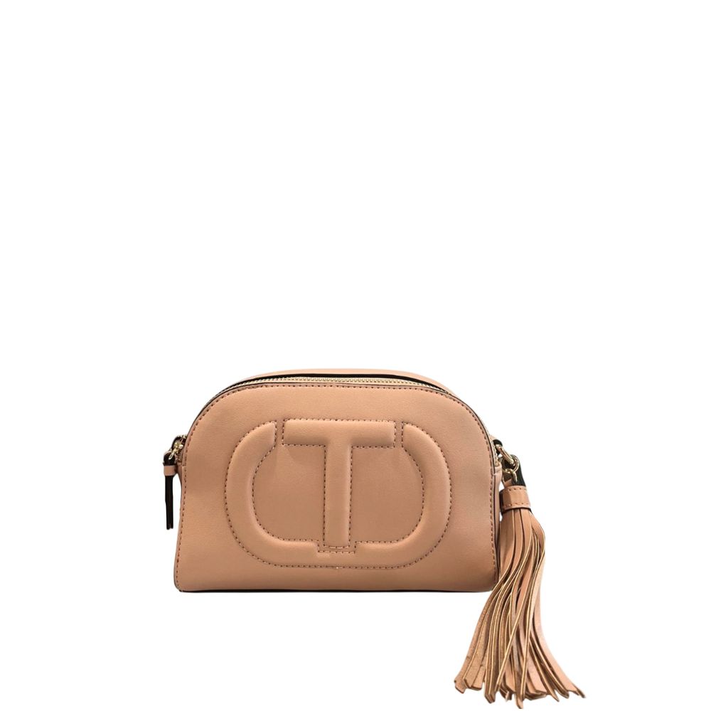 Twinset Pink Faux Leather Women Women's Crossbody