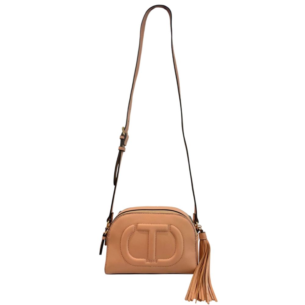Twinset Pink Faux Leather Women Women's Crossbody