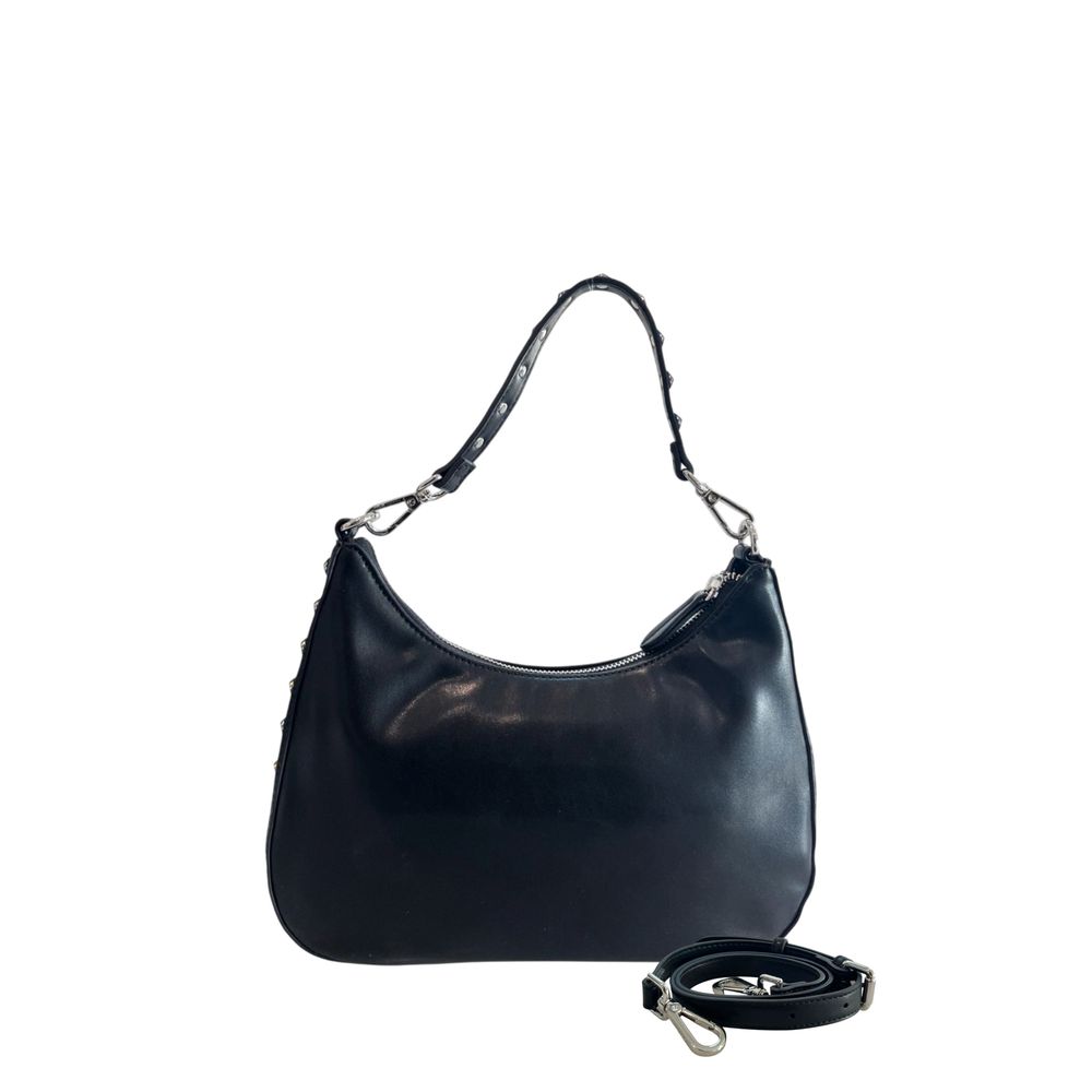 Twinset Black Polyurethane Women Shoulder Women's Bag