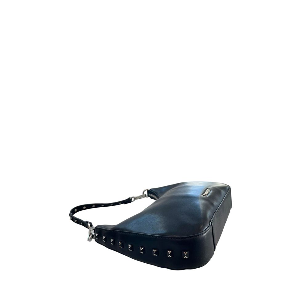 Twinset Black Polyurethane Women Shoulder Women's Bag