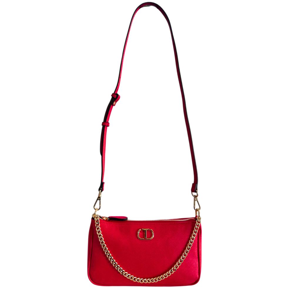 Twinset Red PU Women Crossbody Women's Bag