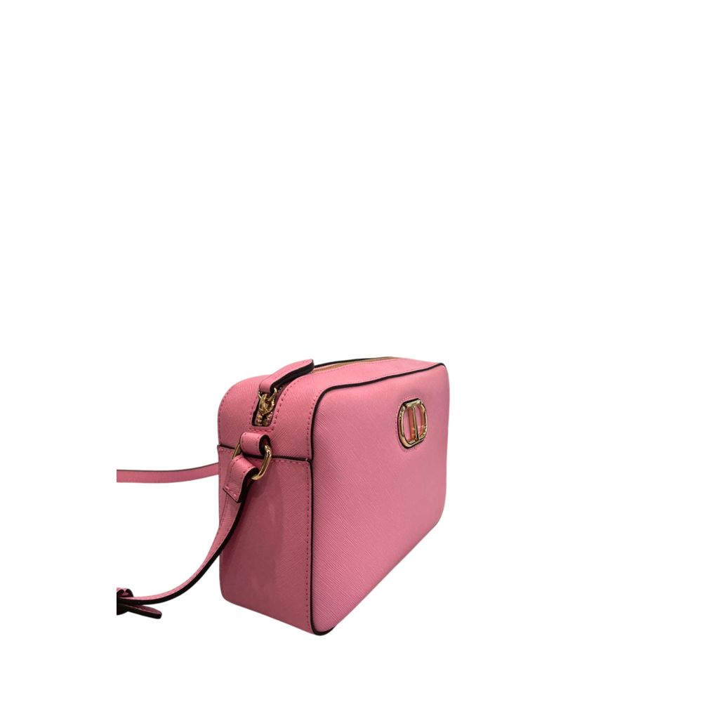 Twinset Pink PU Women Crossbody Women's Bag