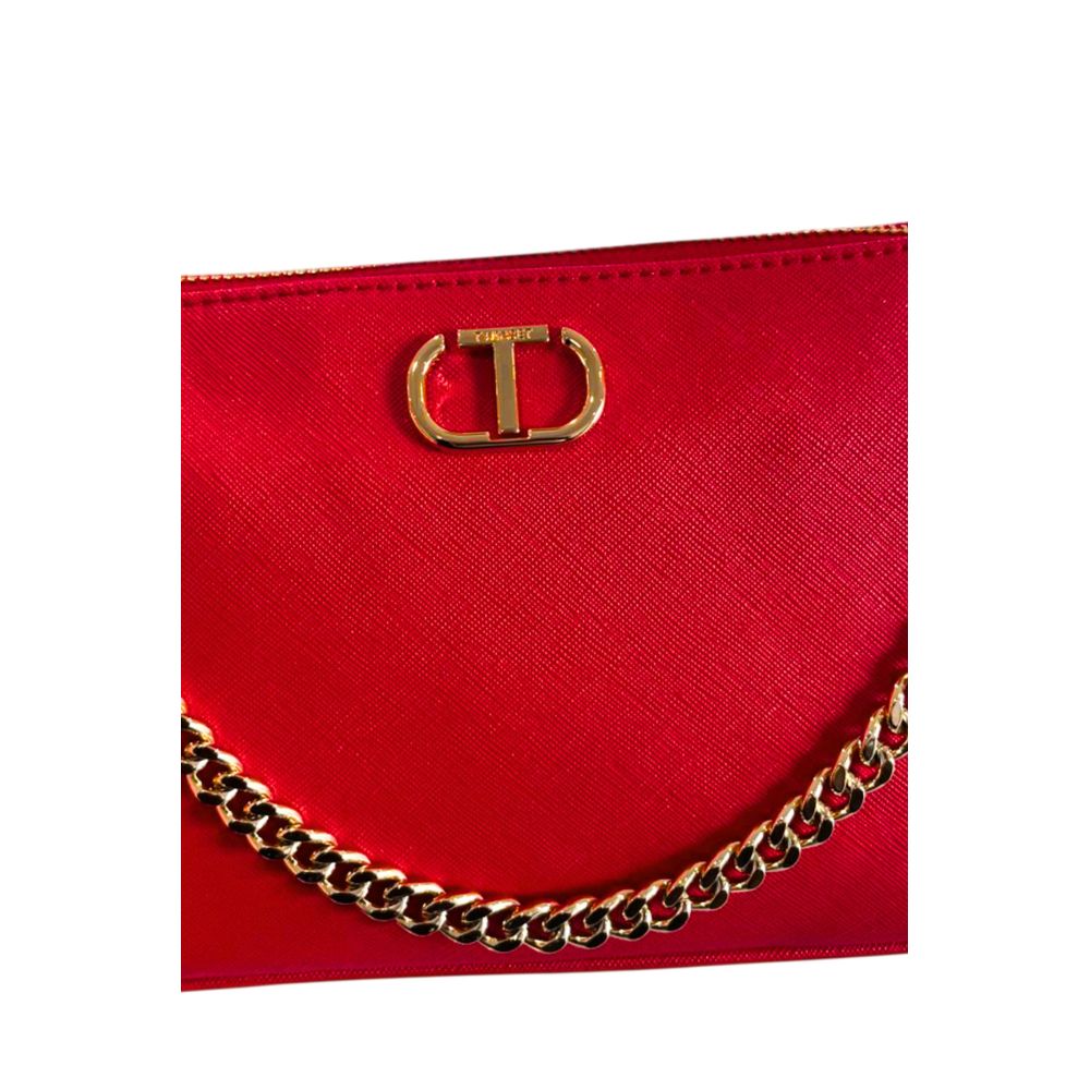 Twinset Red PU Women Crossbody Women's Bag
