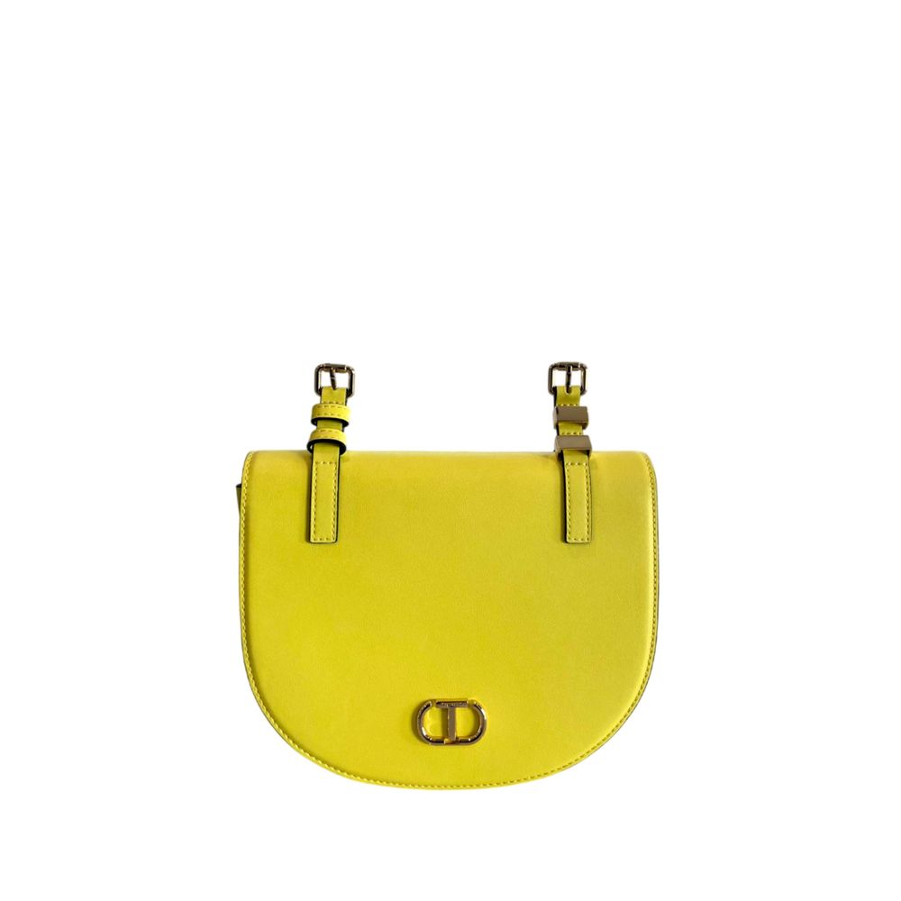 Twinset Yellow PU Women Crossbody Women's Bag