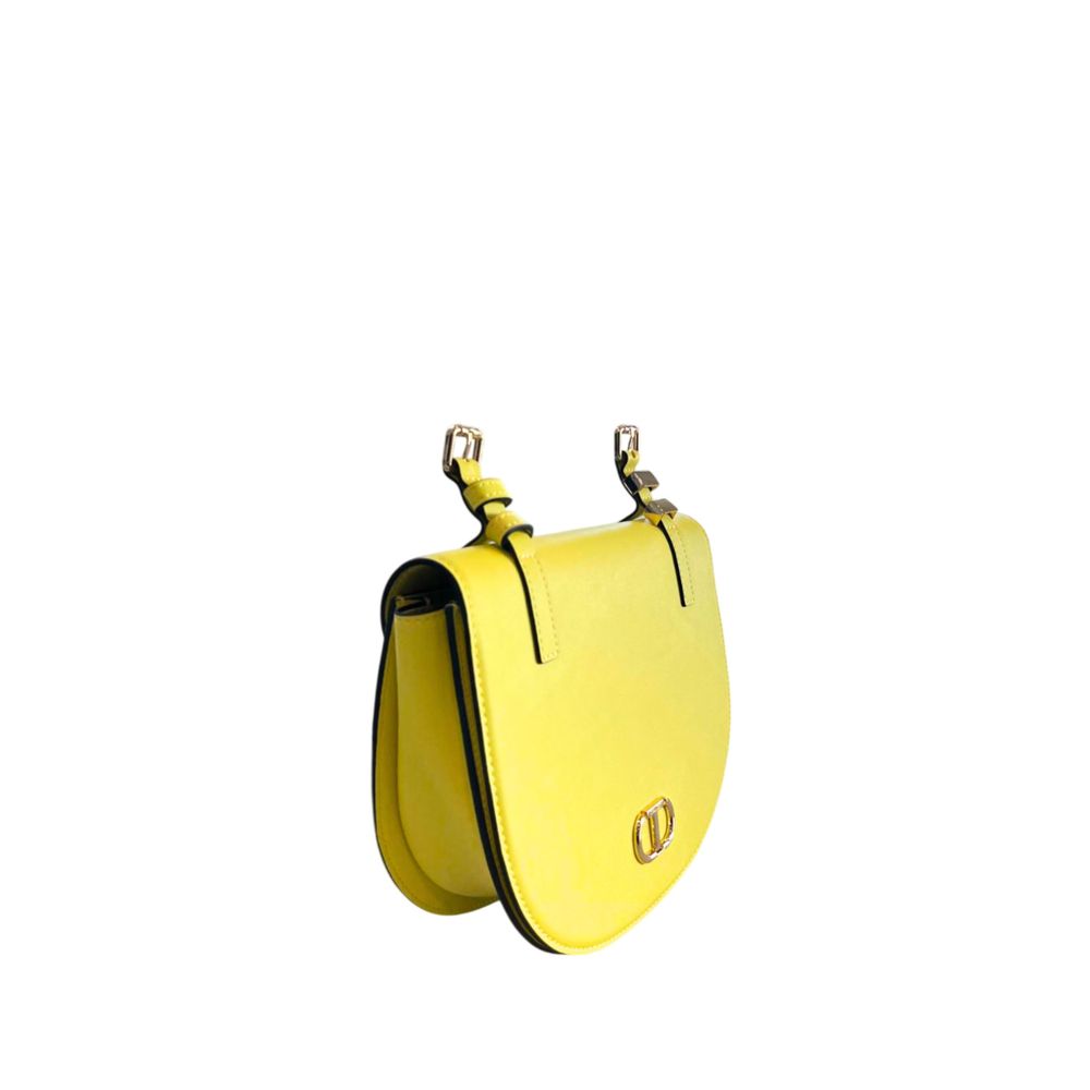 Twinset Yellow PU Women Crossbody Women's Bag