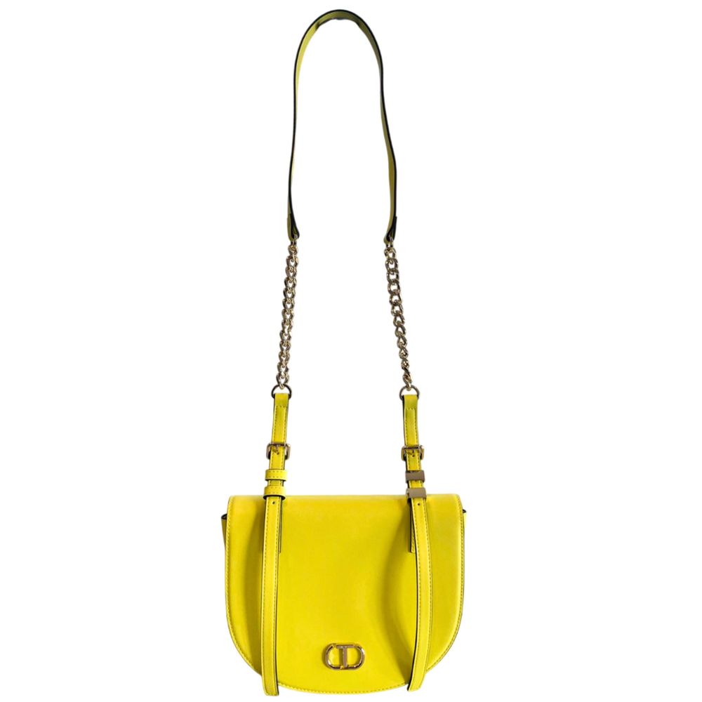 Twinset Yellow PU Women Crossbody Women's Bag
