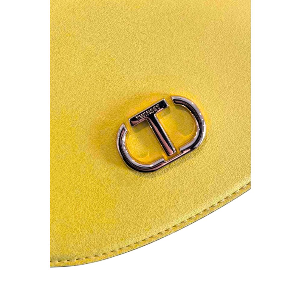 Twinset Yellow PU Women Crossbody Women's Bag