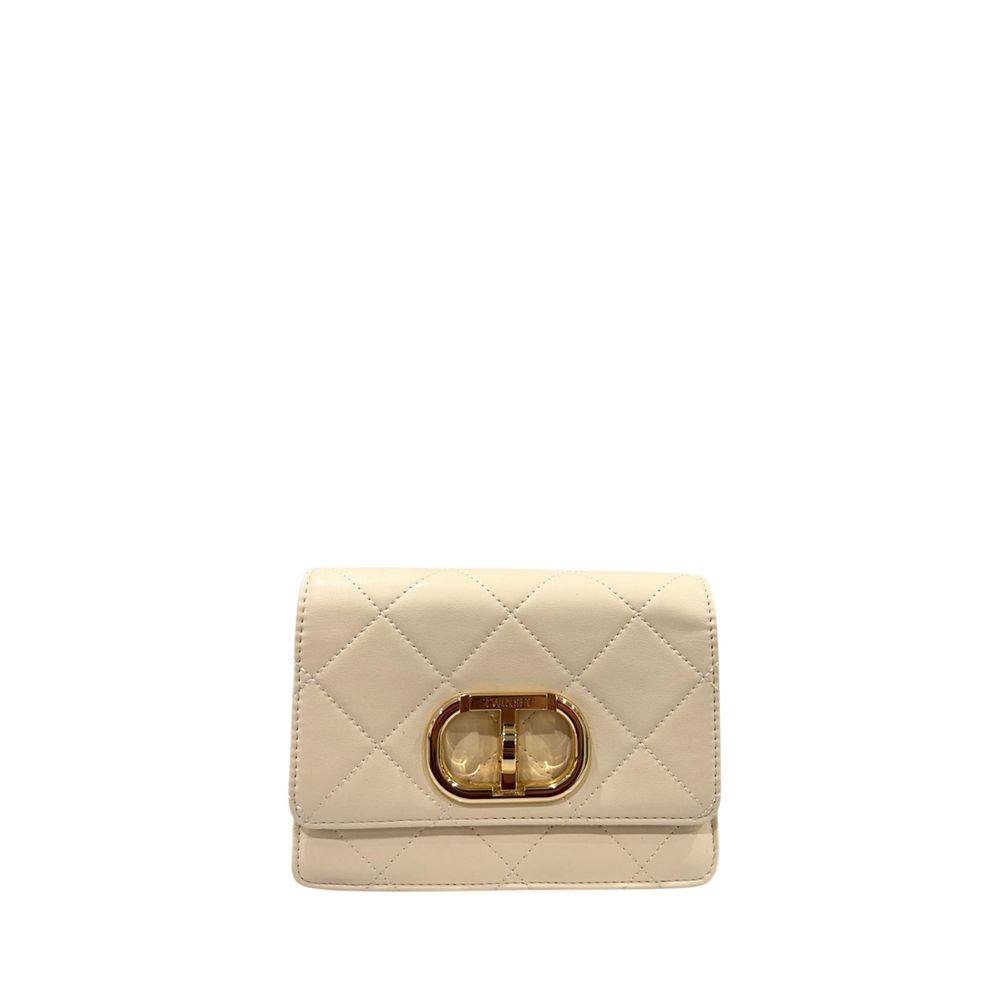 Twinset Beige PU Women Crossbody Women's Bag