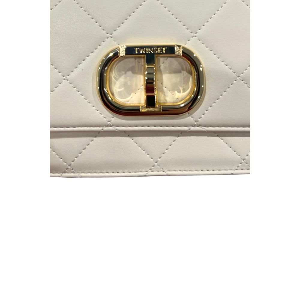 Twinset Beige PU Women Crossbody Women's Bag