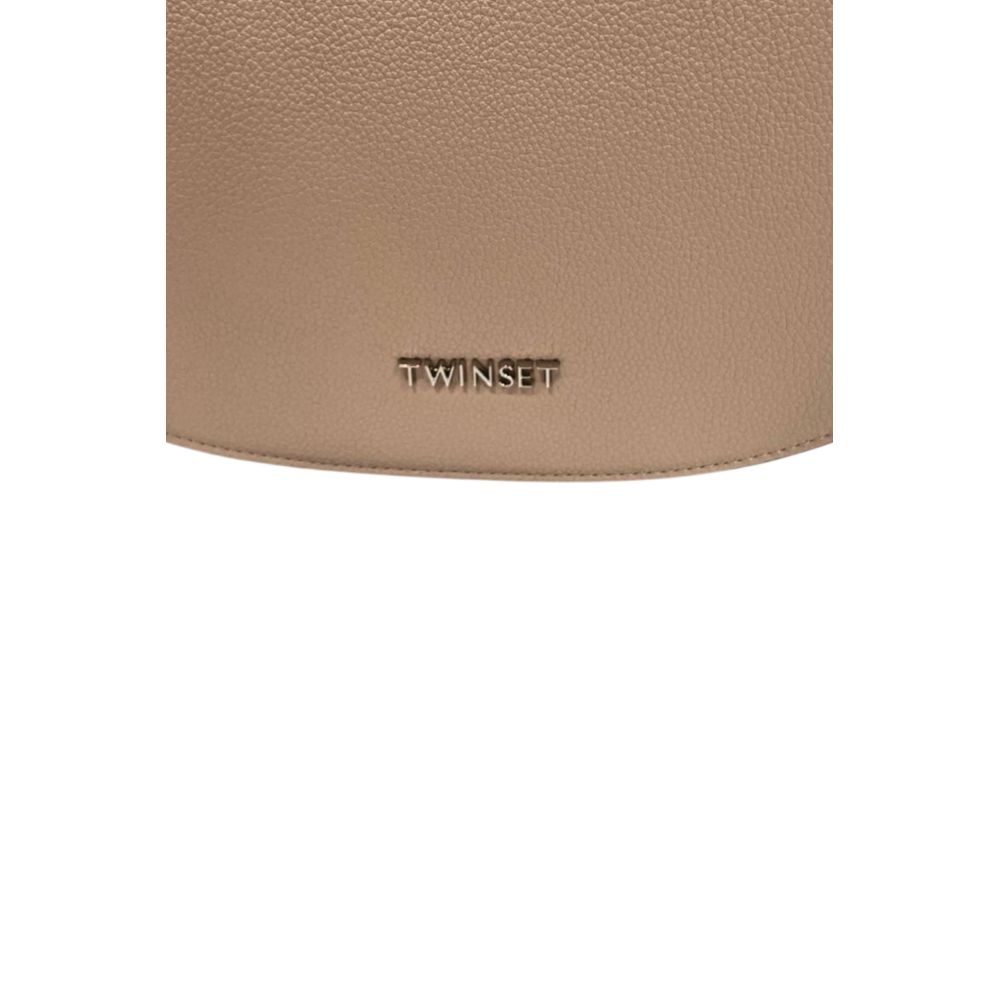 Twinset Pink PU Women Shoulder Women's Bag