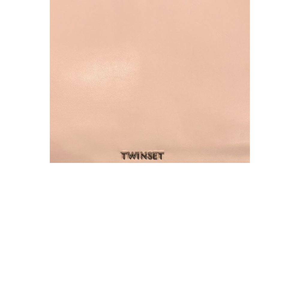 Twinset Pink PU Women Shoulder Women's Bag