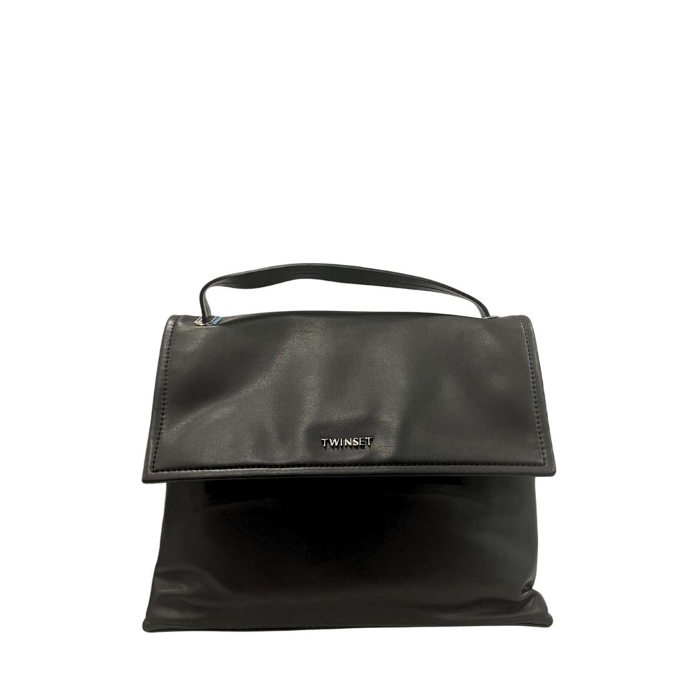 Twinset Black PU Women Women's Handbag