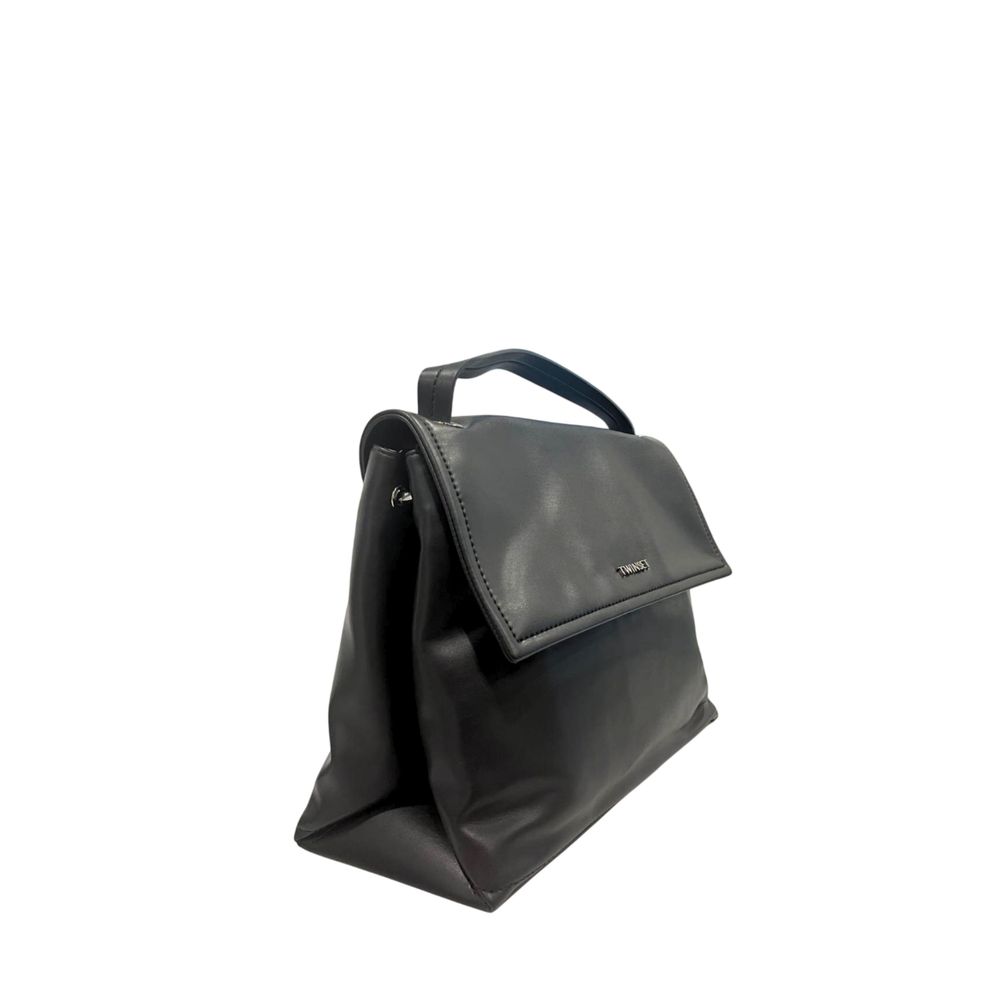 Twinset Black PU Women Women's Handbag