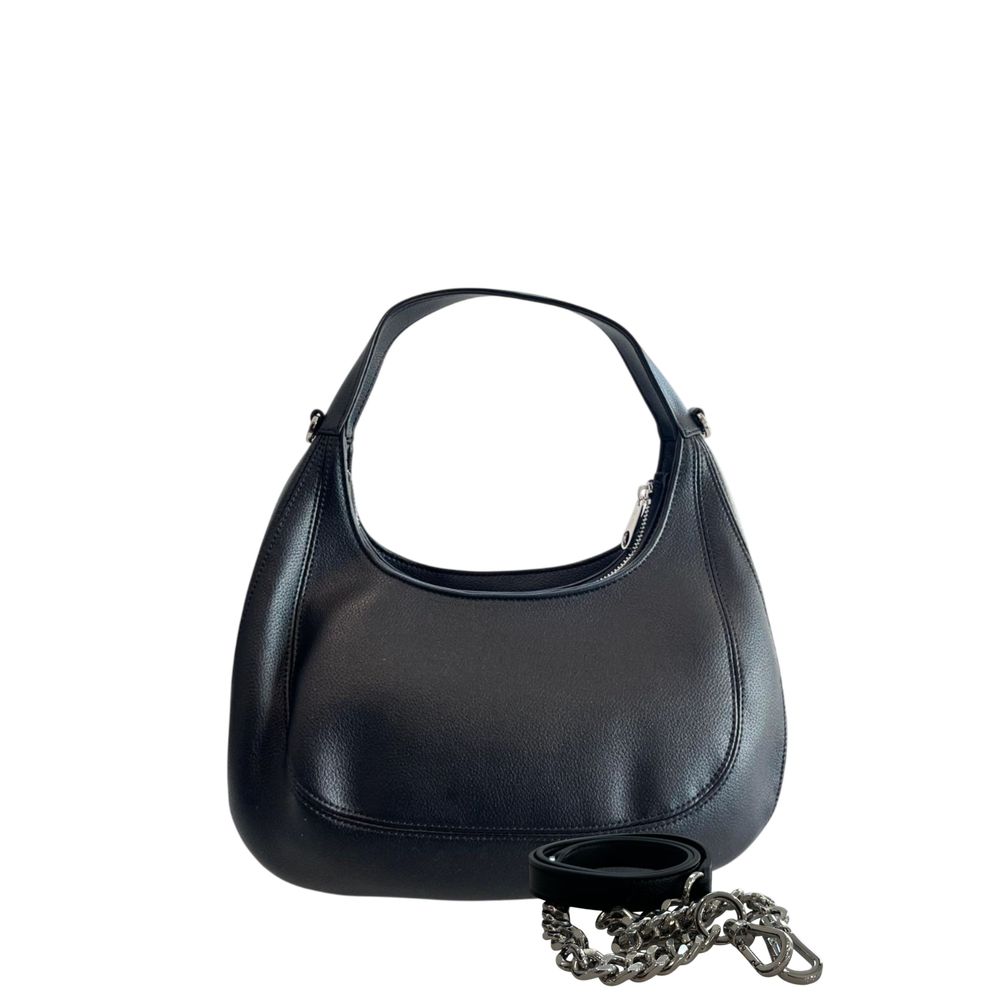 Twinset Black PU Women Shoulder Women's Bag