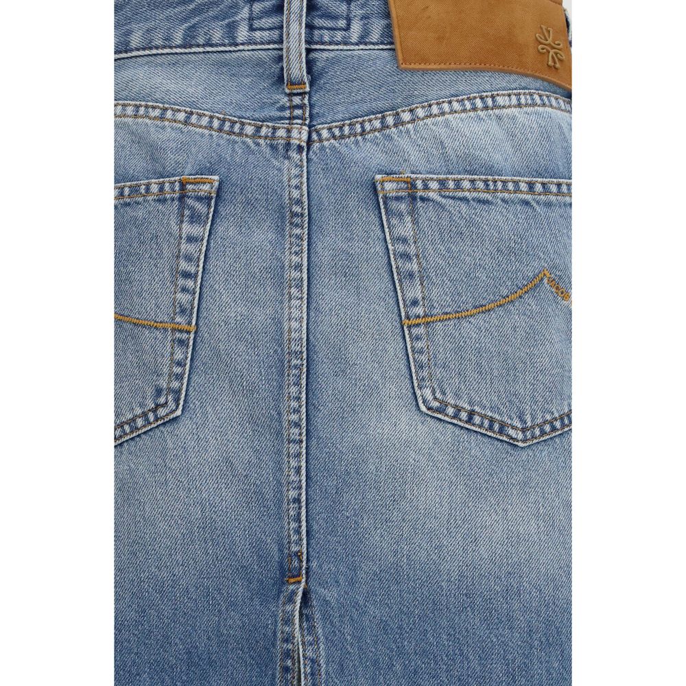 Jacob Cohen Blue Denim Women's Skirt