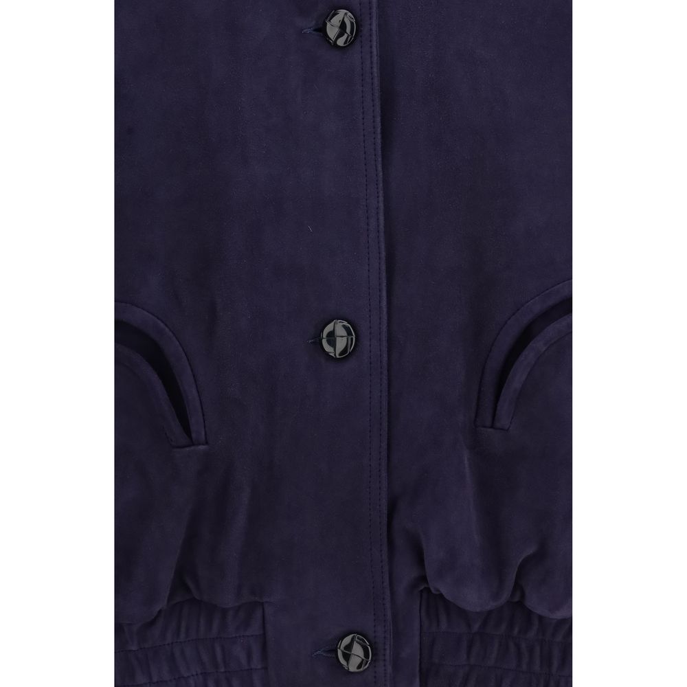 Blazé Milano Blue Lamb Ovis Aries Women's Bomber