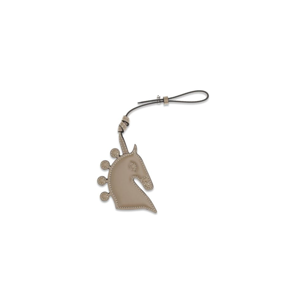Max Mara Brown Calf Leather Bos Taurus Women's Keychain