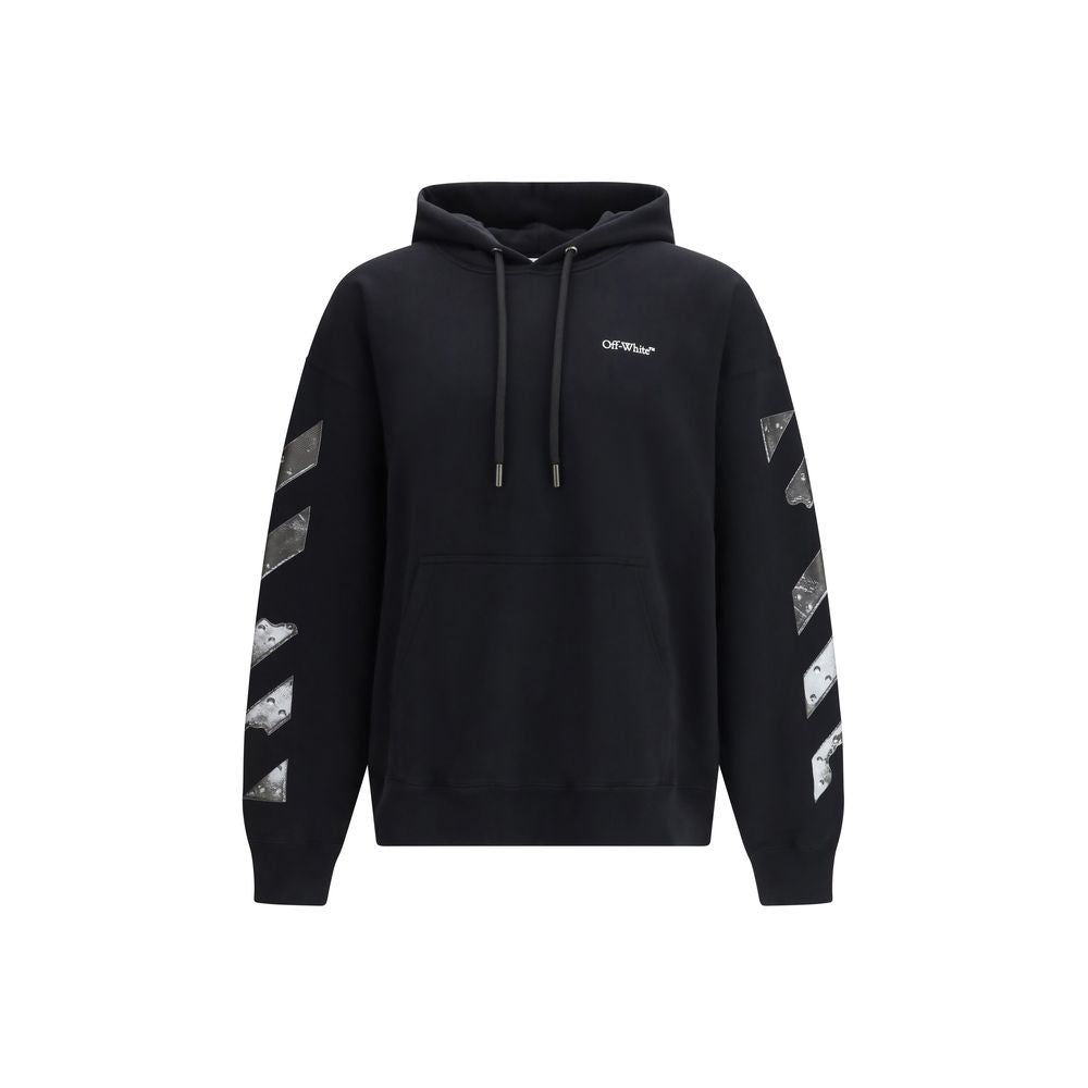 Off-White Black Cotton Men's Sweatshirt