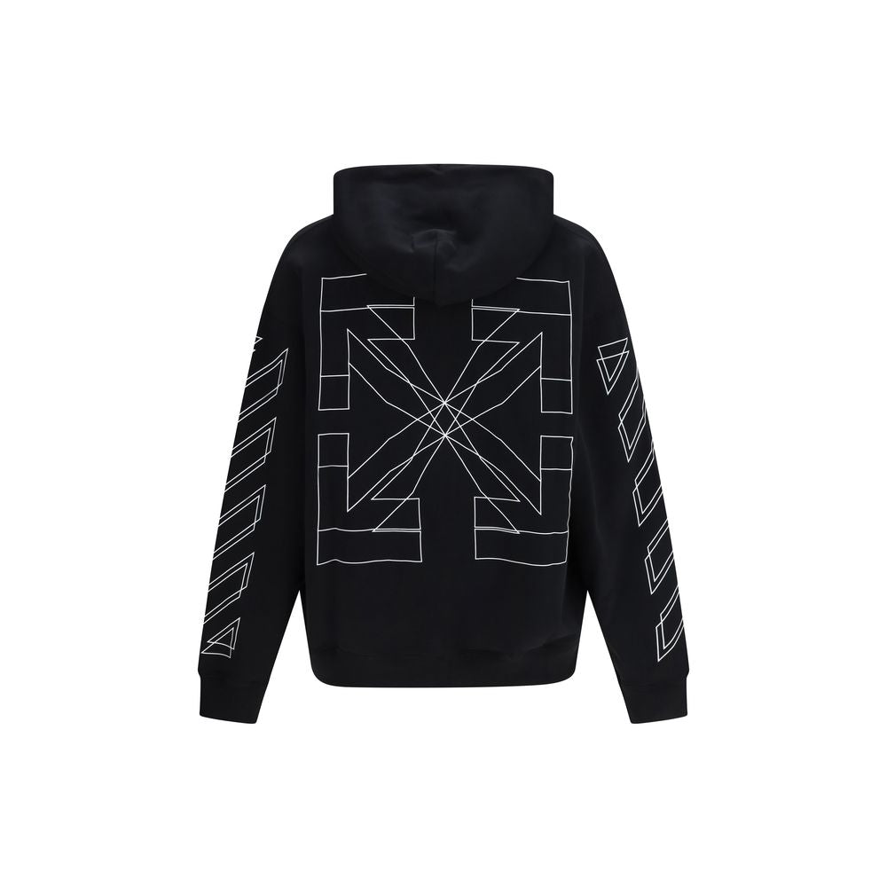 Off-White Black Cotton Men's Sweatshirt