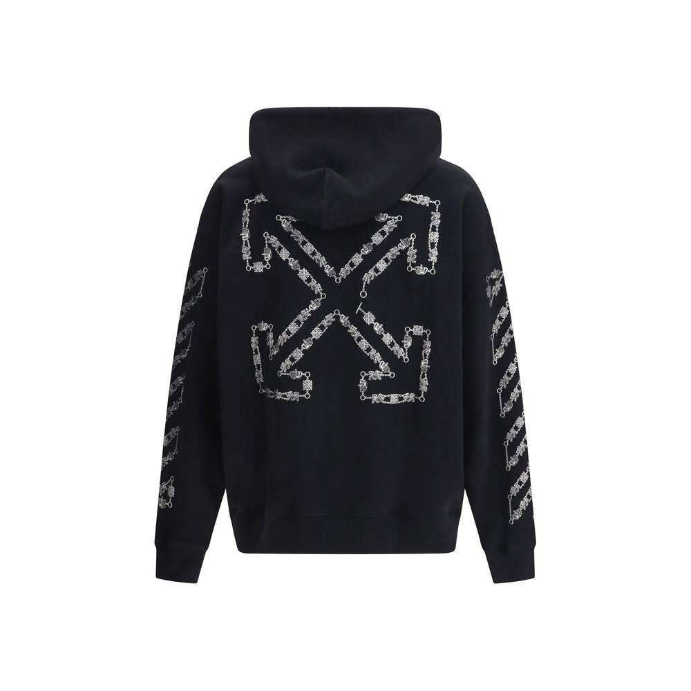 Off-White Black Cotton Men's Sweatshirt