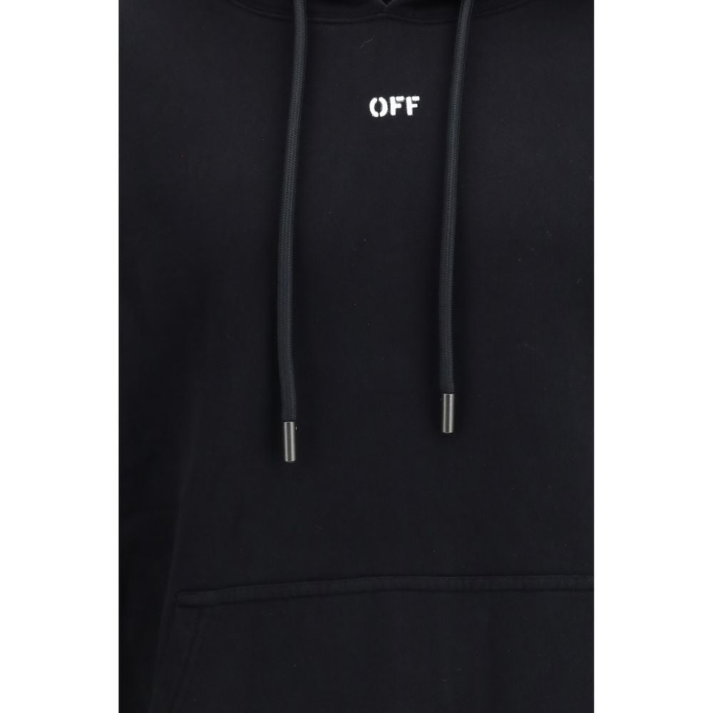 Off-White Black Cotton Men's Sweatshirt